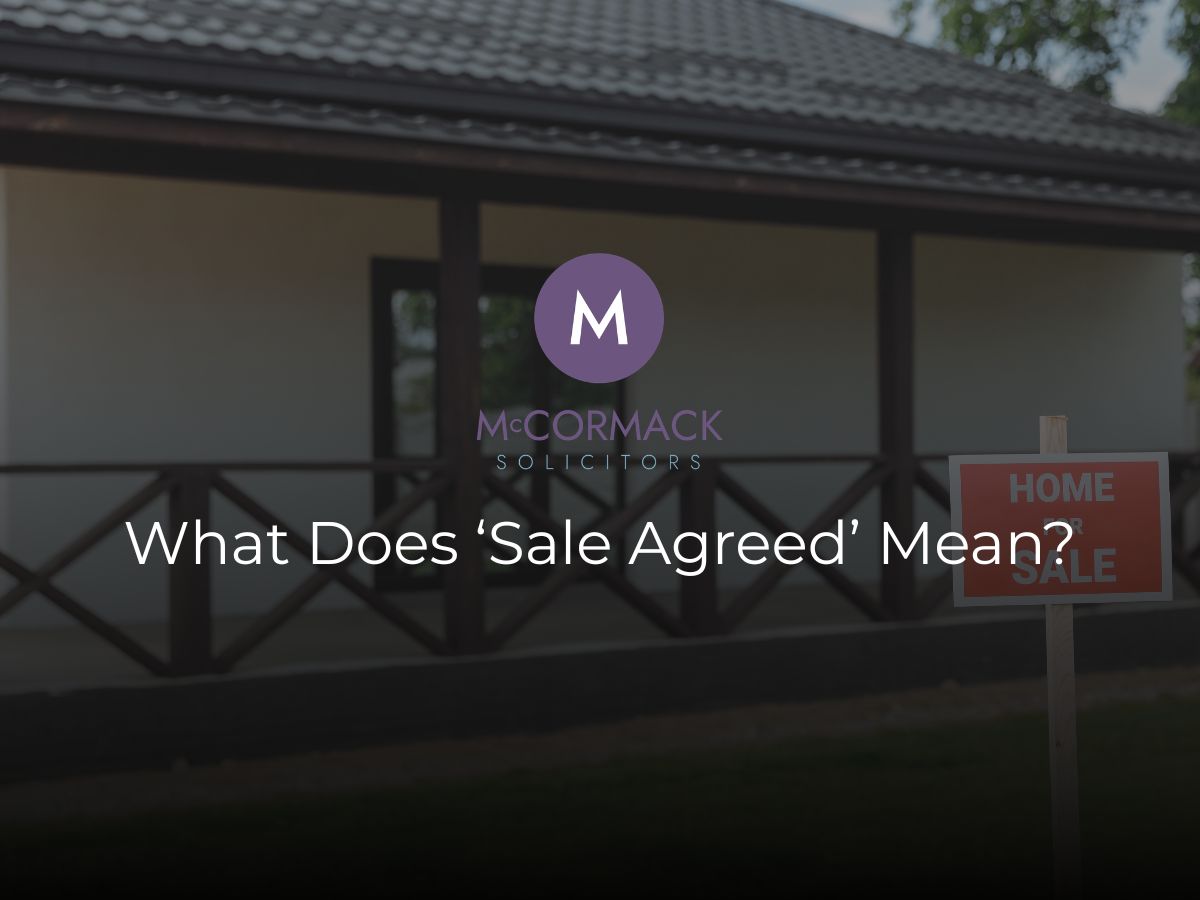 what does sale agreed mean